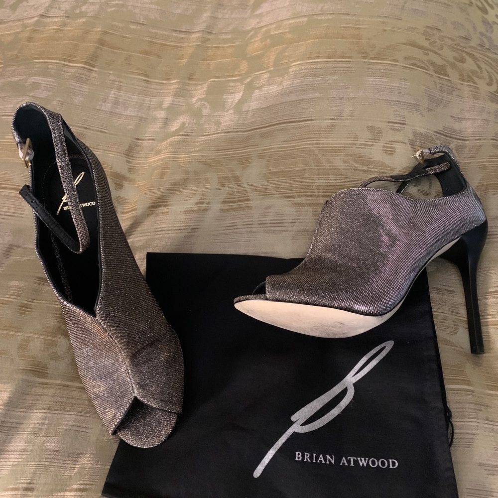 Brian Atwood Metallic Stilettos
